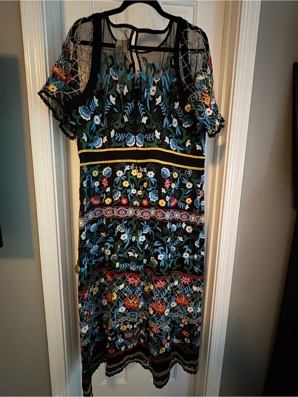 Anthropologie Esther Embroidered Midi Dress RARE NWOT 16W - Picture 5 of 6